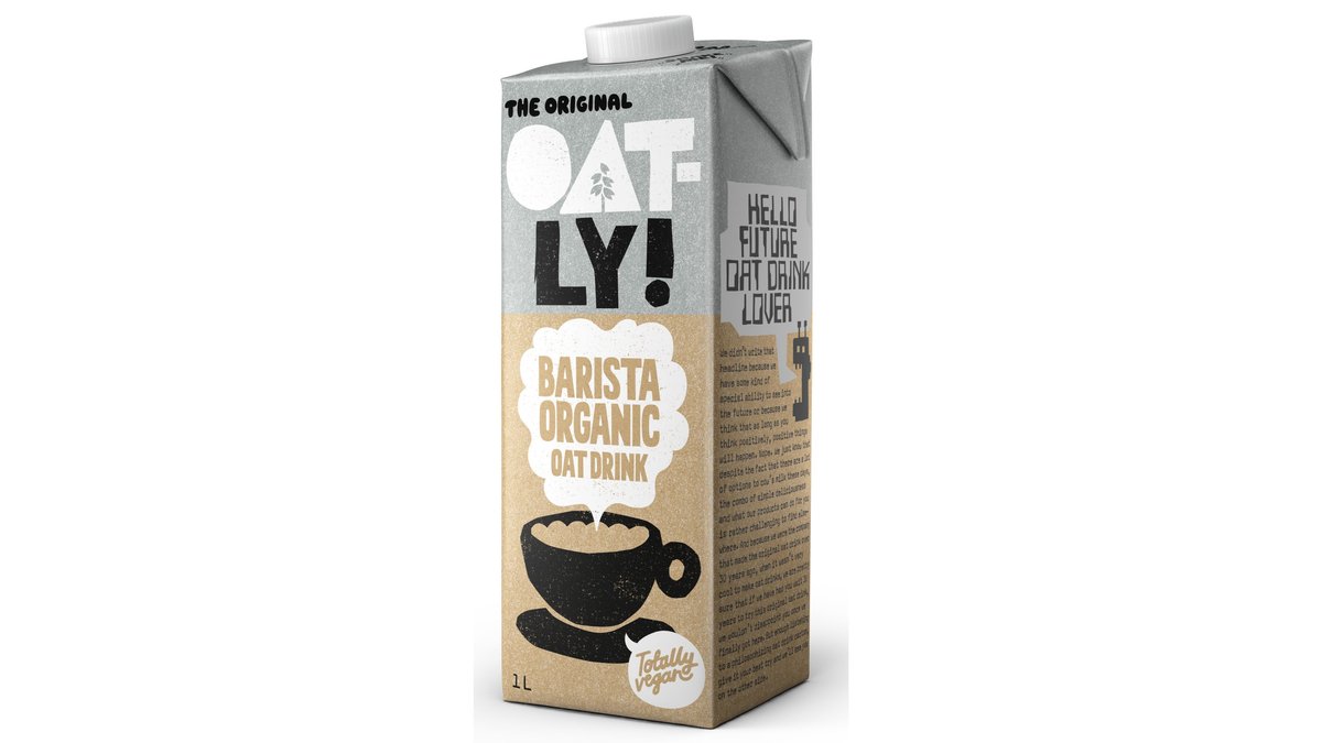 BIO OATLY ovsený nápoj Barista, penivý. 1l