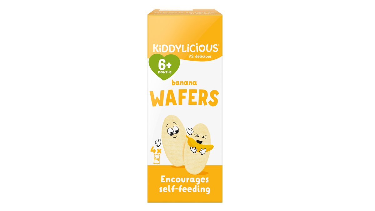 Kiddylicious oblátky banánovej mini (4x4g)