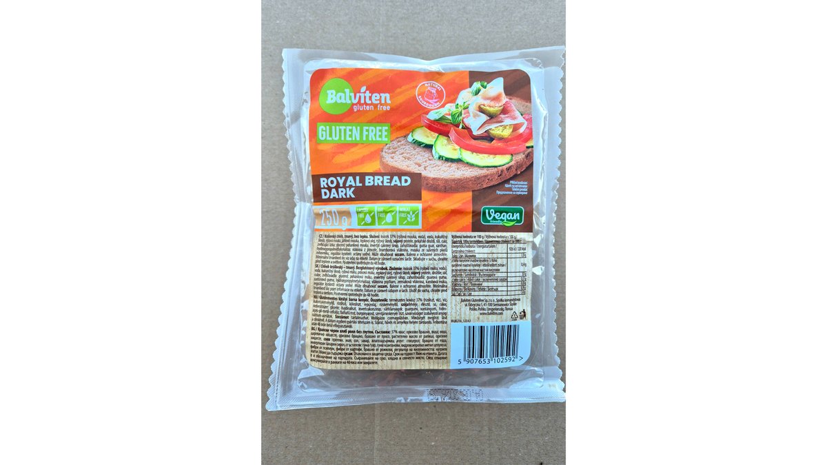 BALVITEN Chlieb kráľovský tmavý bezglut. 250g