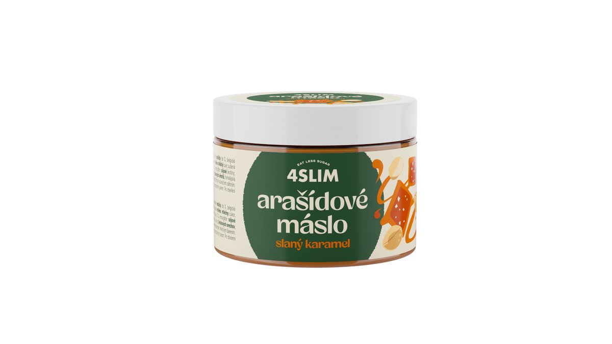 4SLIM Arašidové maslo slaný karamel 500g