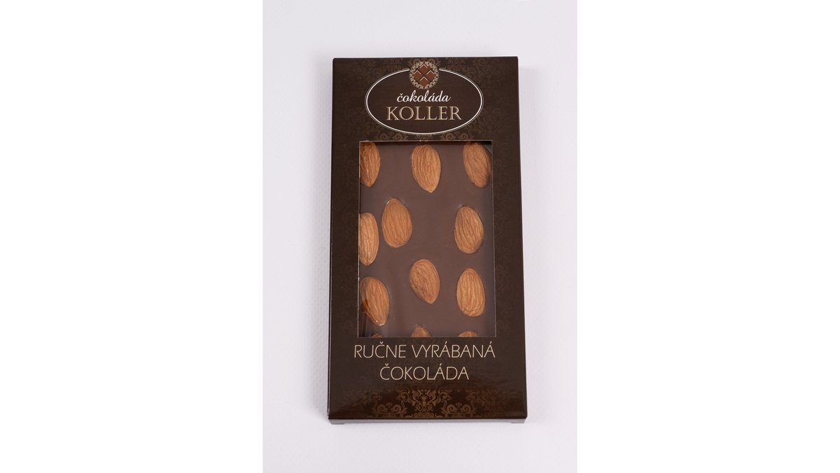 KOLLER Mliečna čokoláda s mandľami 100g