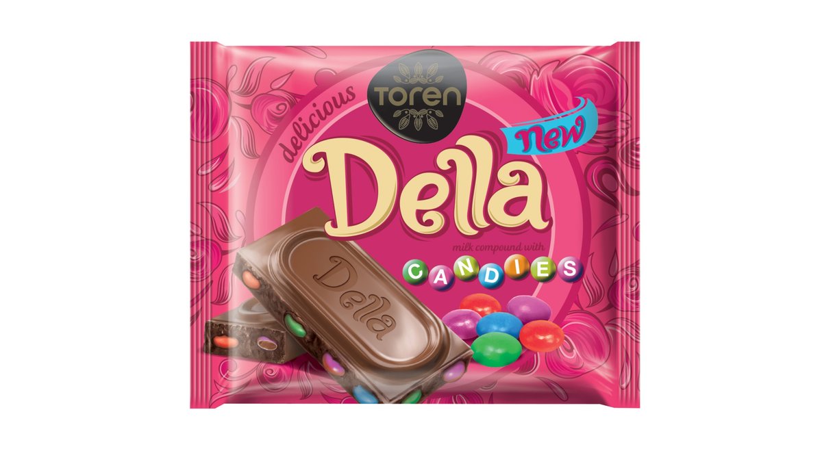Della candies kakaová pochúťka s lentilkami 52g