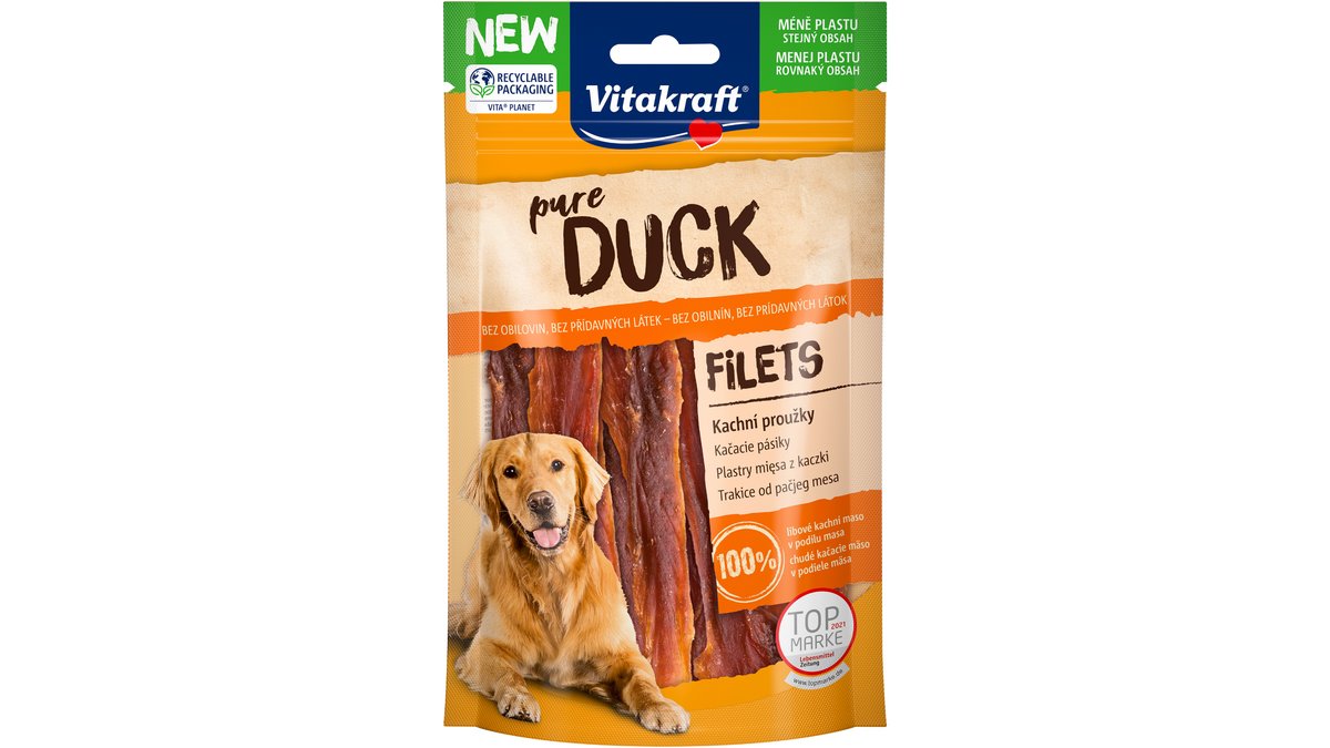 DUCK pochúťka pre psa - kačacie / 80g