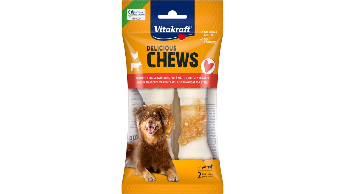 CHEWS Delicious kosti s kuracím mäsom 2 ks