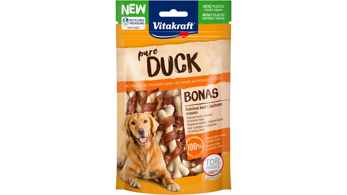 DUCK Bonas kocky pochúťka pre psa - kačacie / 80g