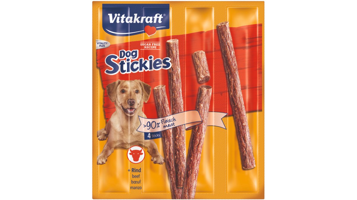 DOG Stickies tyčinky poch. pre psa - hov / 4x11g