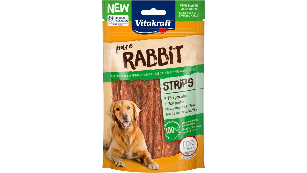 RABBIT pochúťka pre psa - králičí plátky / 80g