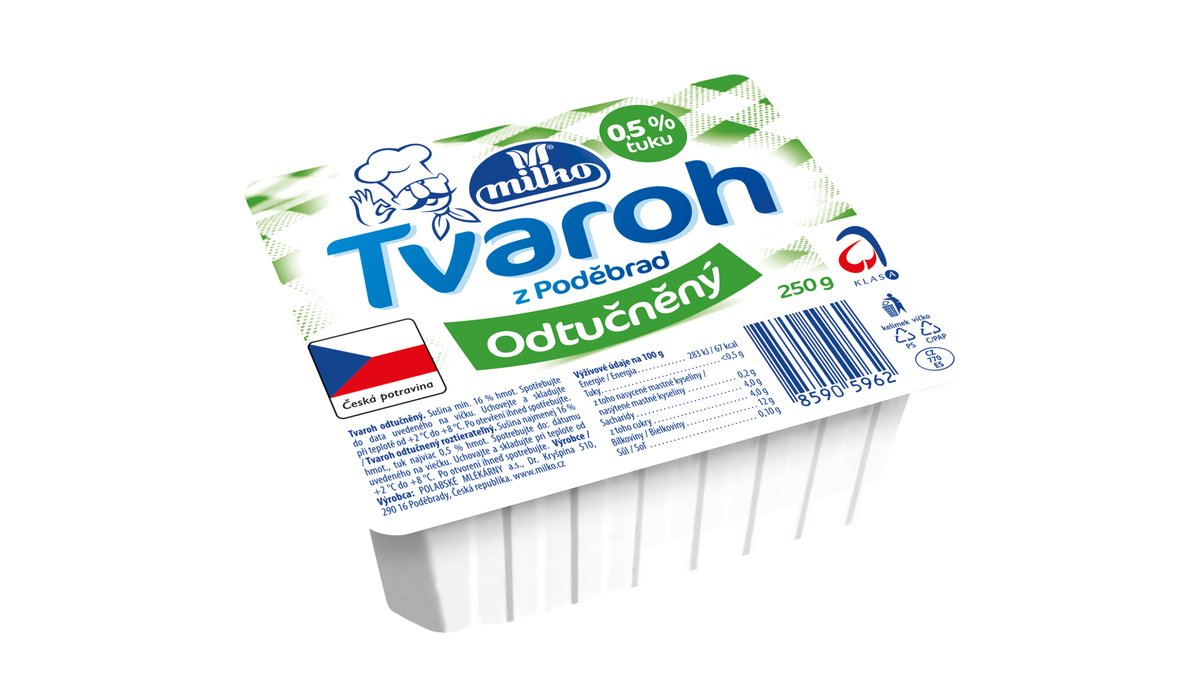 MILKO Tvaroh odtučnený 250g