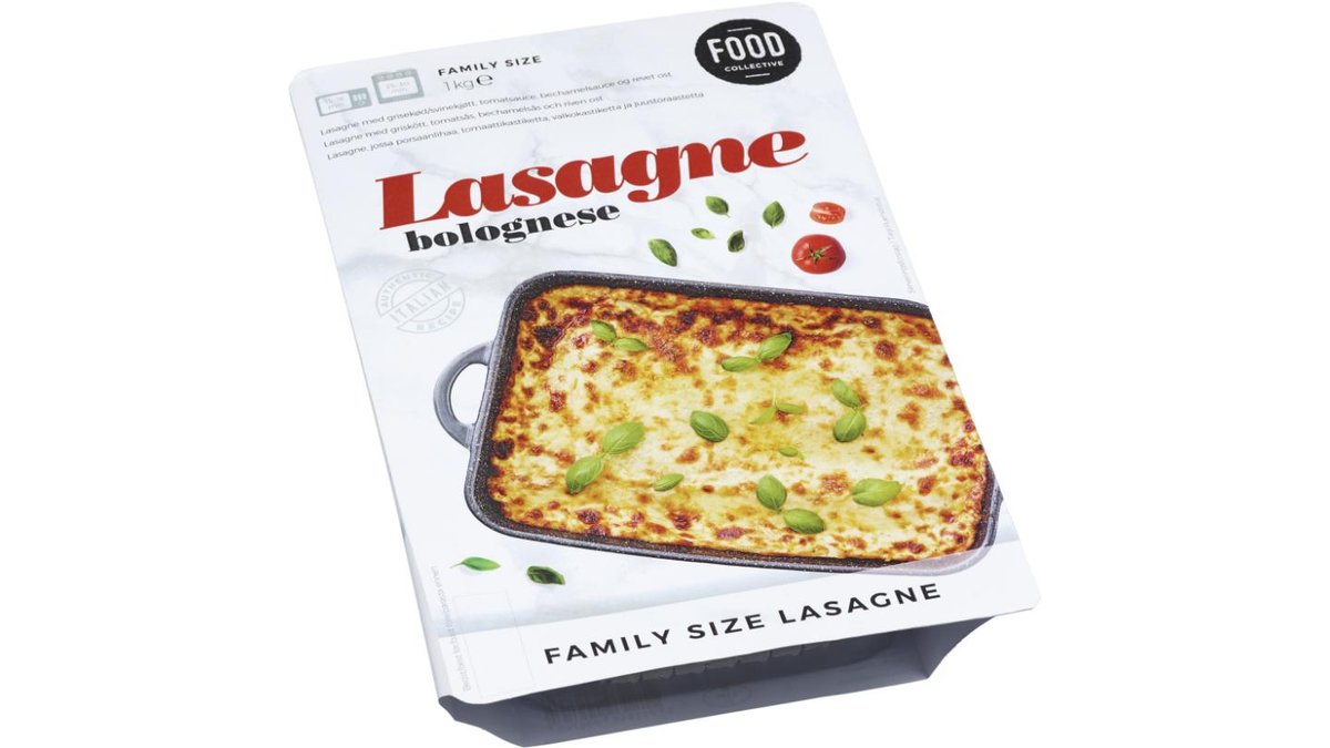 Food Collective Lasagne Bolognese 1 Kg