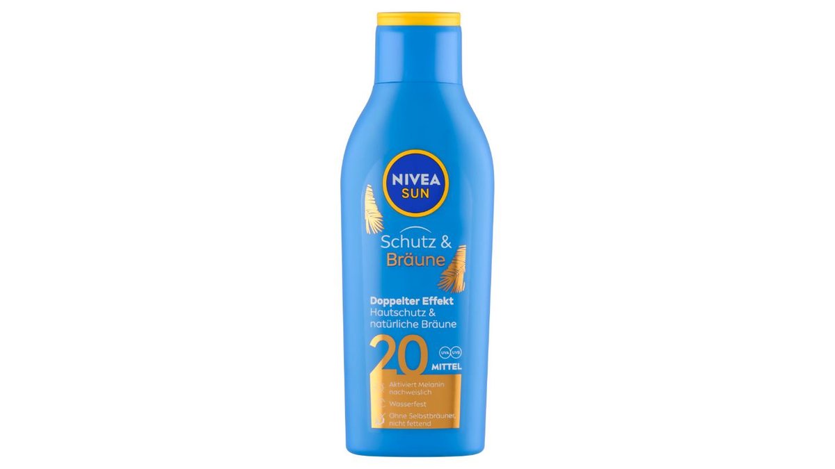 Nivea Sun Protect & Bronze mlieko na opaľovanie podporujúce zhnednutie OF 20 200 ml