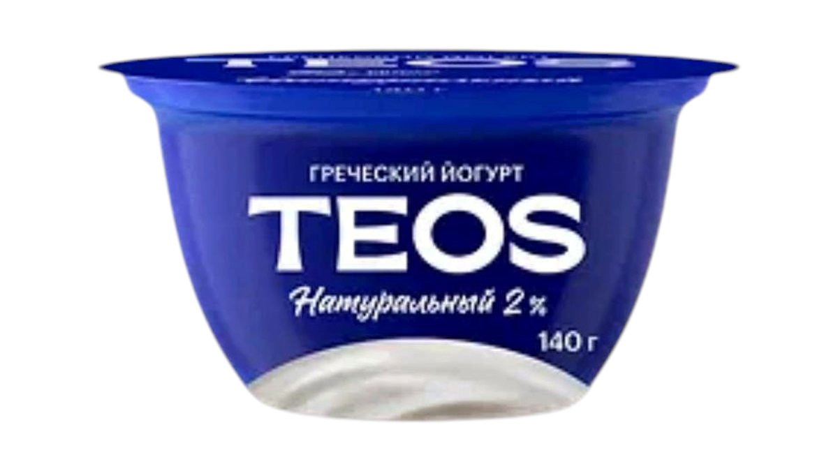 Йогурт Teos Греческий натуральный 2% 140 г