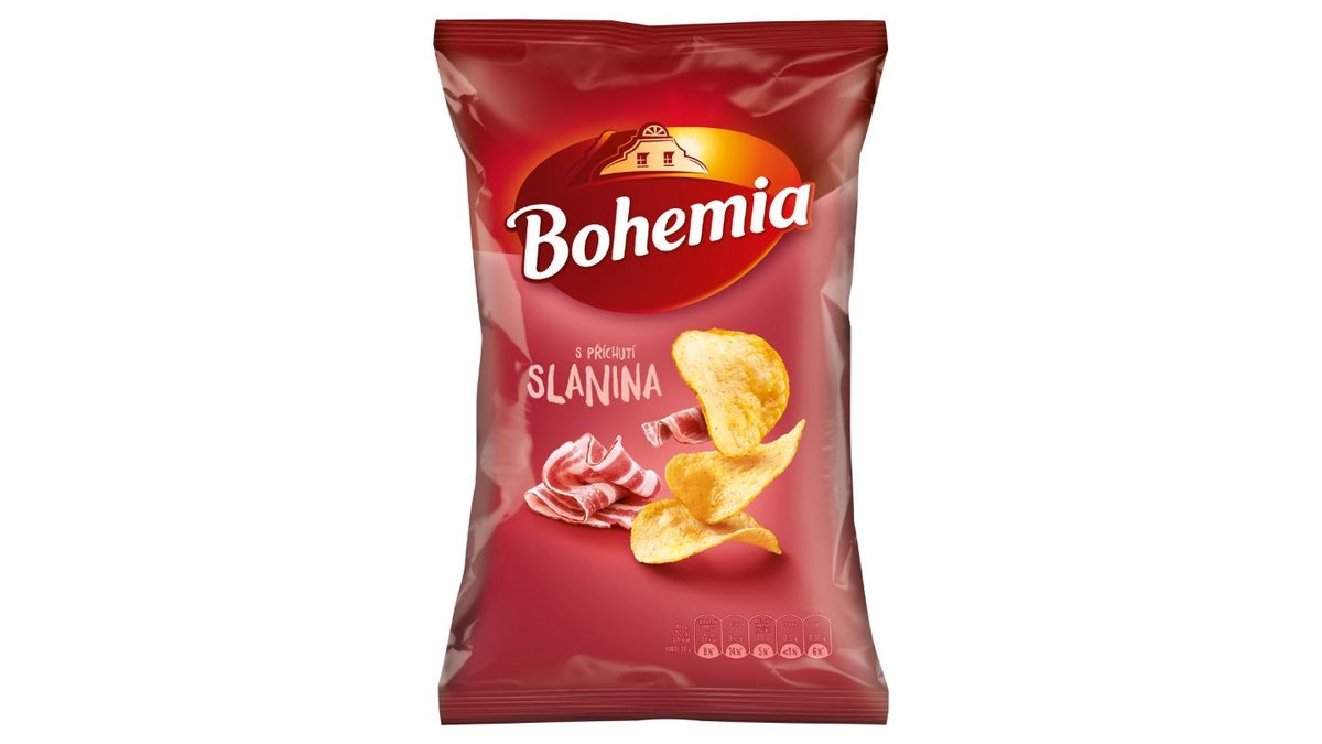 Bohemia Chips s příchutí slanina 130g