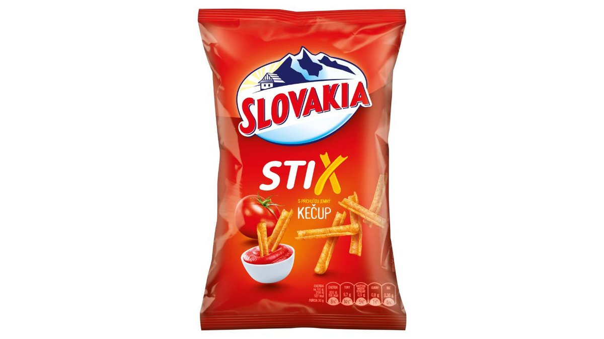 Slovakia Stix s príchuťou jemný kečup 120 g