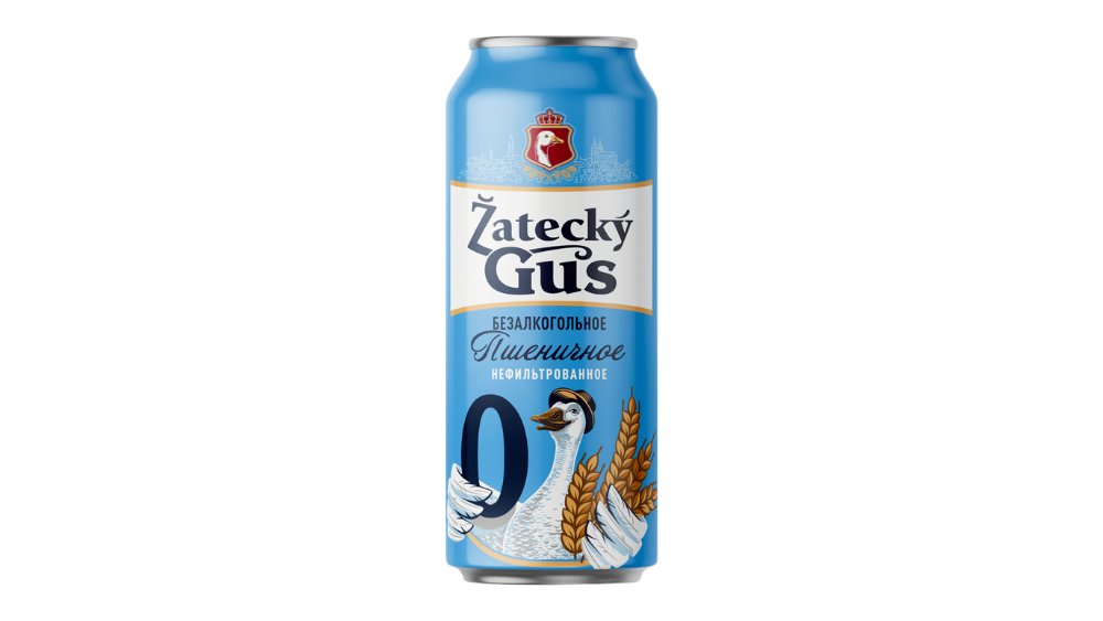 Пиво ZATECKY GUS 0 Пшеничное 0,5% 0,43л ж/б