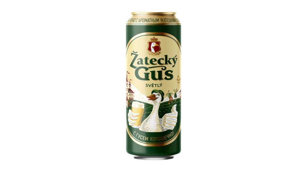 Пиво ZATECKY GUS Светлое 4,6% 0,43л ж/б