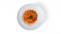 Objednať Krémové rizoto s grilovanými cherry paradajkami, cuketou a parmezánom