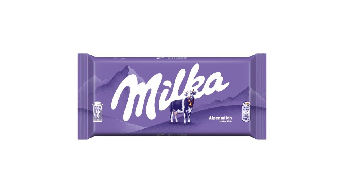 Milka Alpine Milk mléčná čokoláda z alpského mléka 90 g