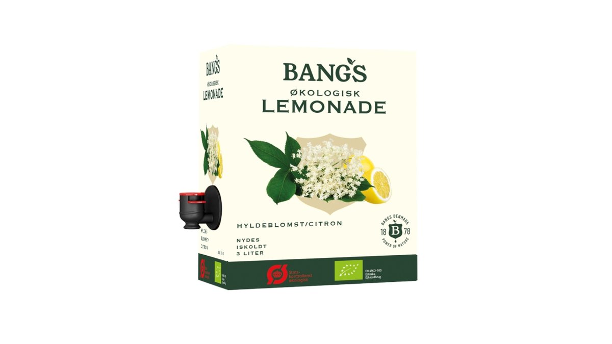Bangs lemonade hyldeb. 3 l øko 3000 ml