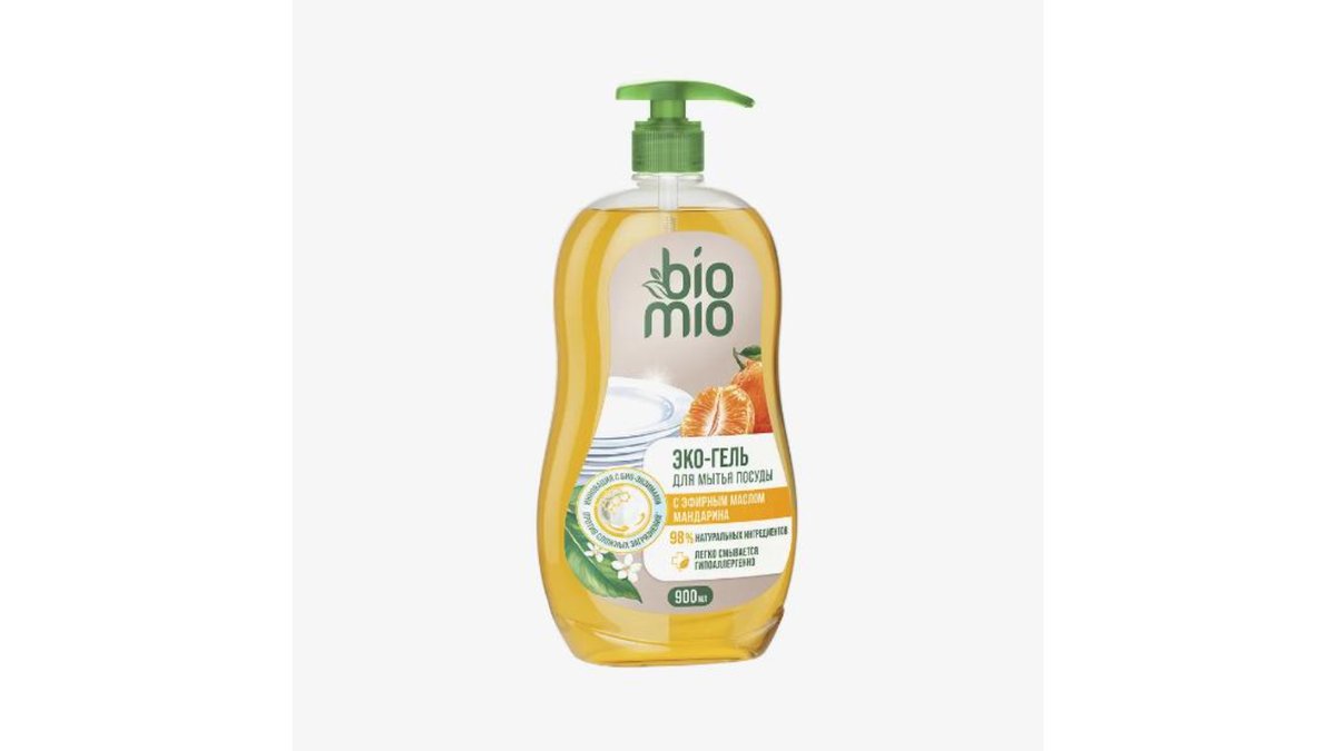 Гель для мытья посуды Bio Mio мандарин 900мл