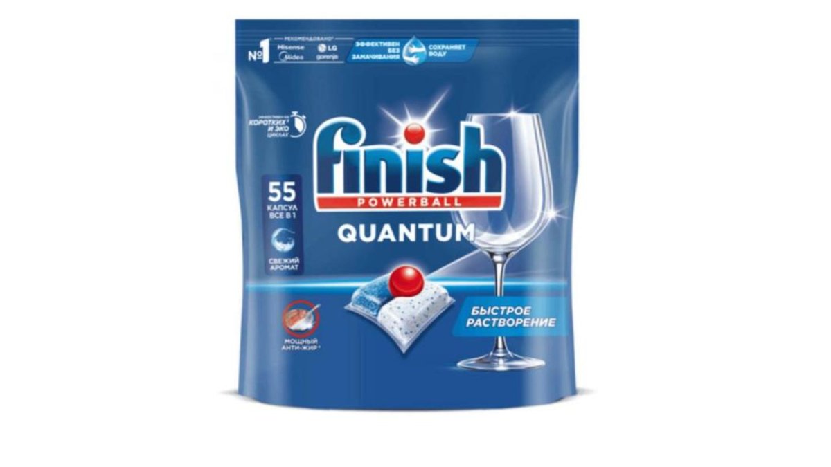 Капсулы FINISH Для ПММ Quantym 55шт м/у