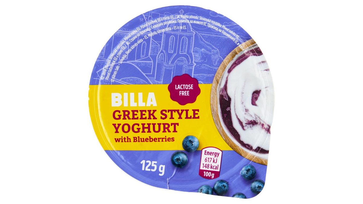 BILLA Jogurt borůvkový 125g