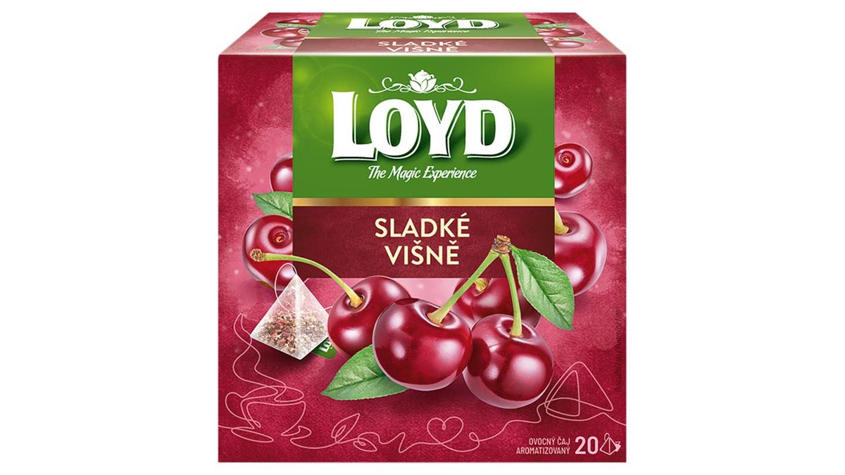 Loyd Sladké višně ovocný čaj aromatizovaný 20 x 2g