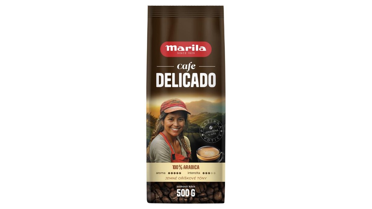 Marila Cafe Delicado pražená zrnková káva 500g