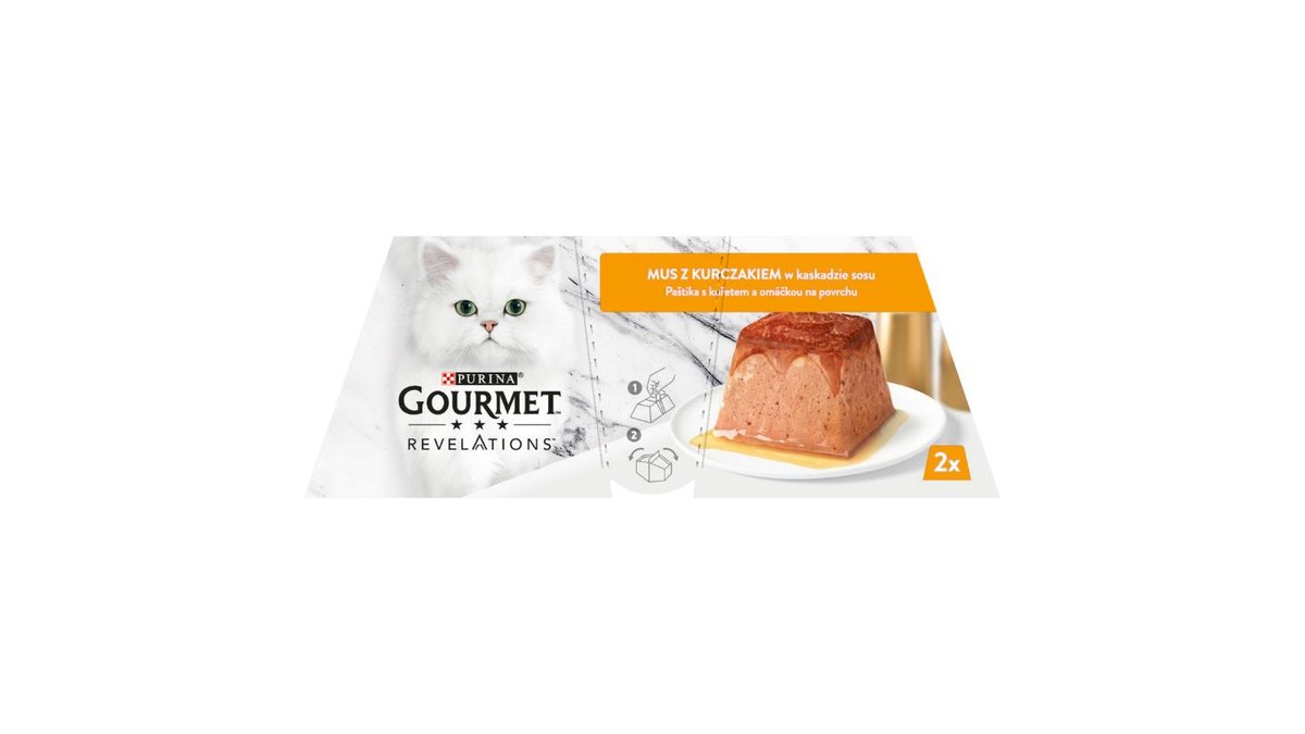 Gourmet Revelations Pre mačky kura paštéta v omáčke 2 x 57 g