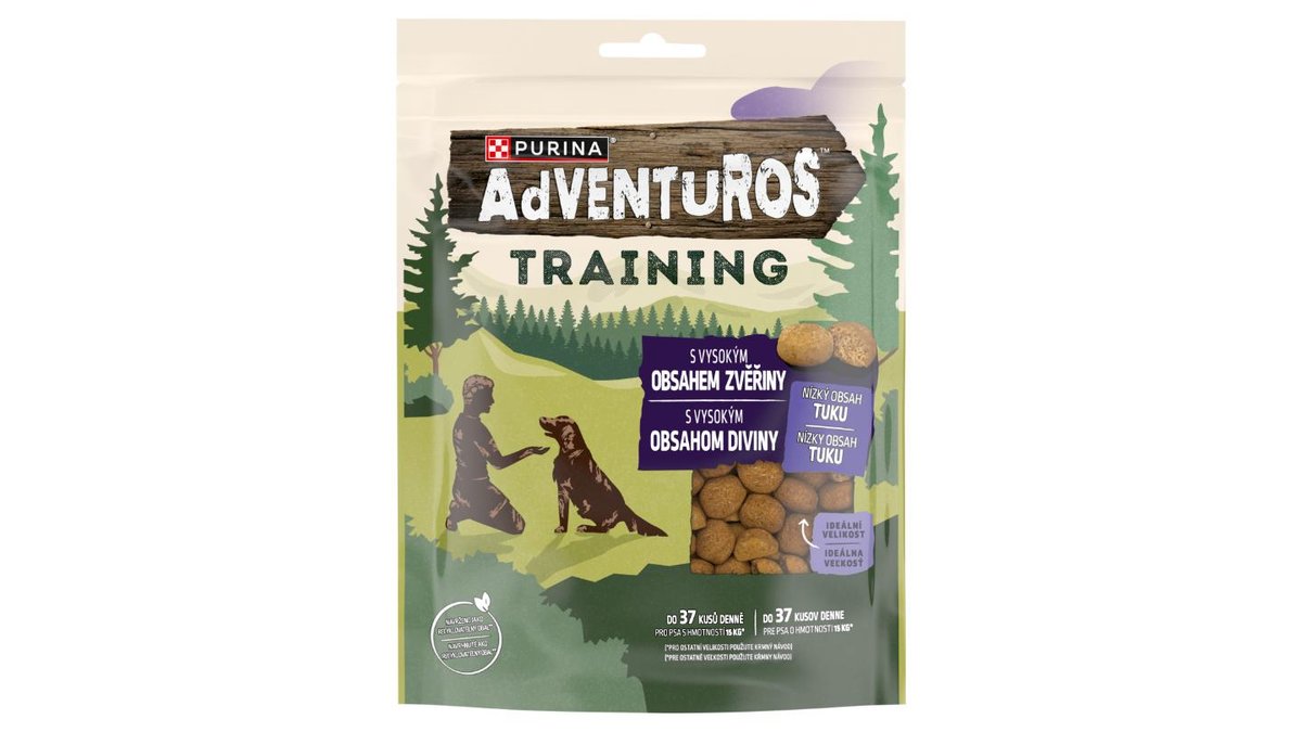 Adventuros tréningové maškrty pre psov divina 115 g