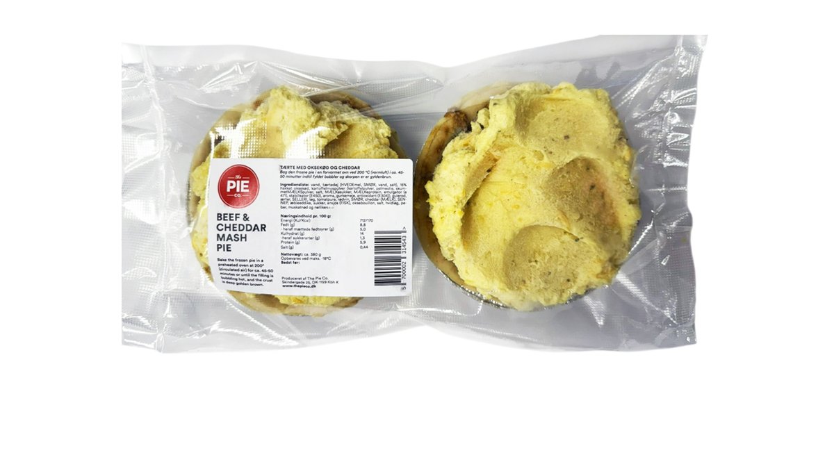 ❄️Tærte m. oksekød & cheddar, The Pie Co.