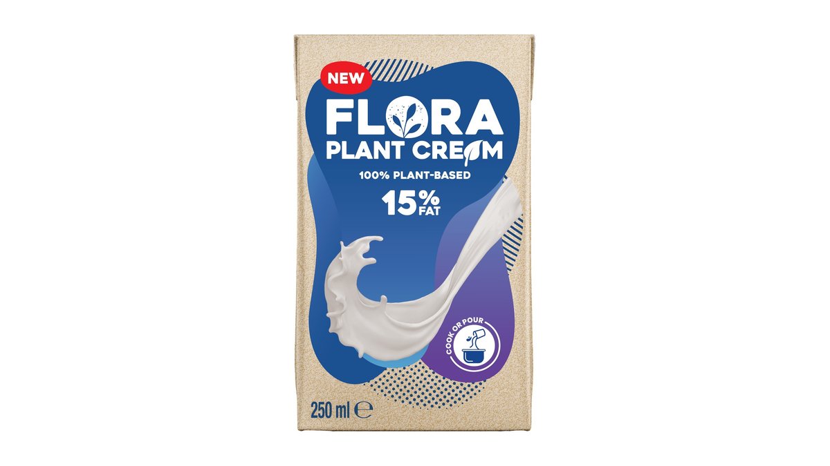 Plantebaseret creme 15% 250 ml, Flora 250 ml