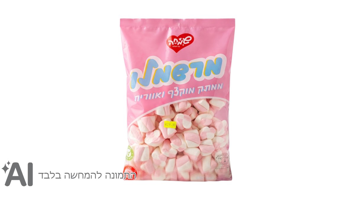 מרשמלו בטעם וניל-ורוד לבן