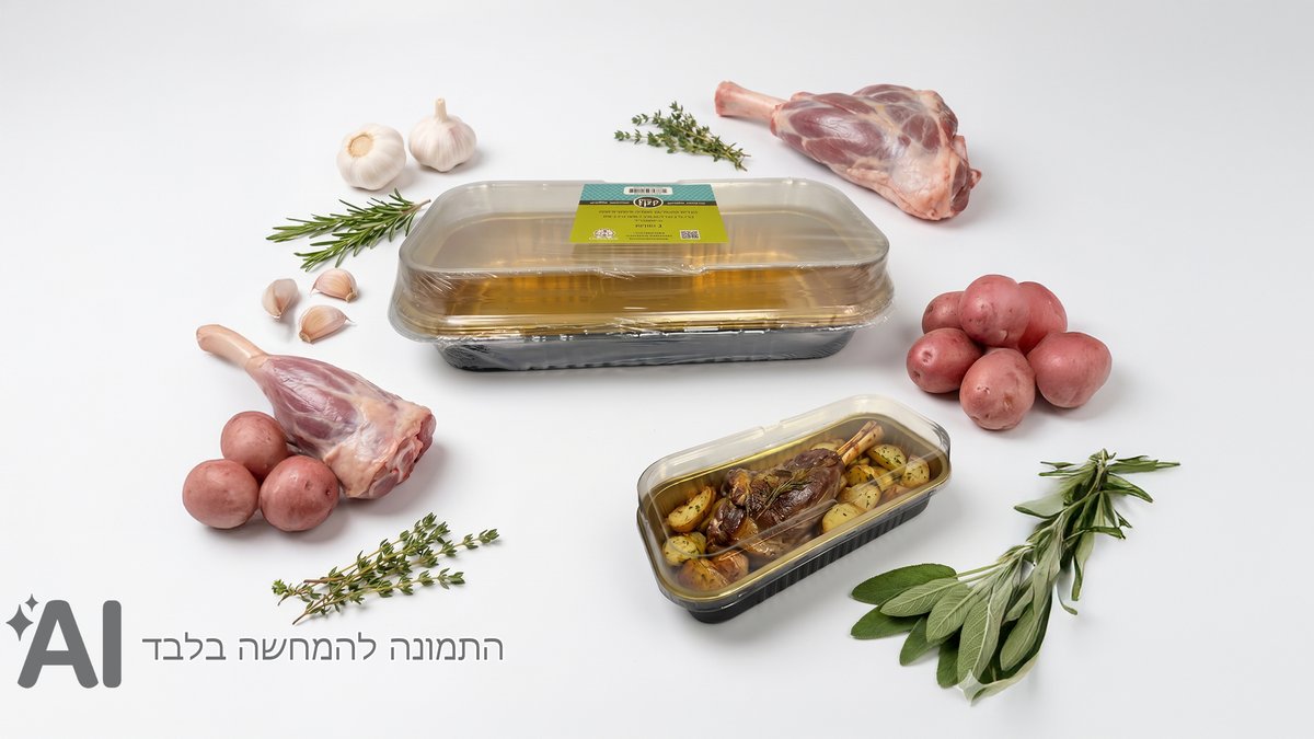 תבניות אלומיניום אינגליש קייק עם מכסה 22.7 ס