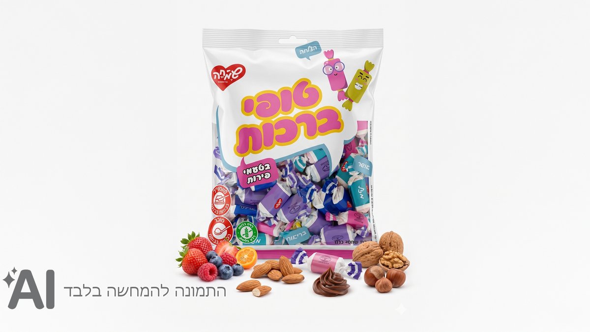 טופי ברכות בטעמי פירות