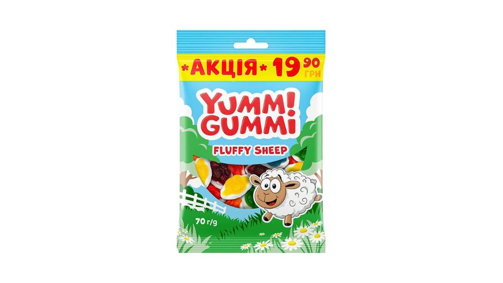 Мармелад Roshen Yummi Gummi Fluffy Sheep 70 г