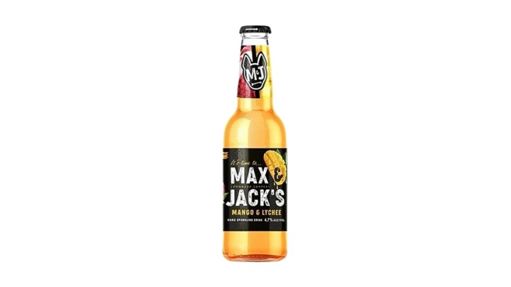 Напиток MAX JACKS Пивной Mango Lychee 0,4л с/б