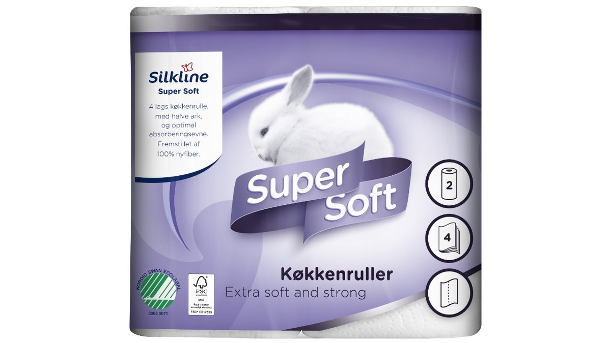 Silkline Supersoft Køkkenrulle