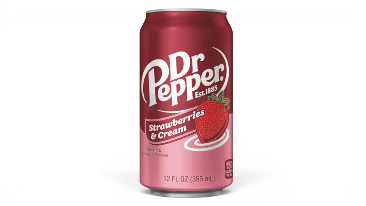 Dr. Pepper Strawberries Cream 355ml USA