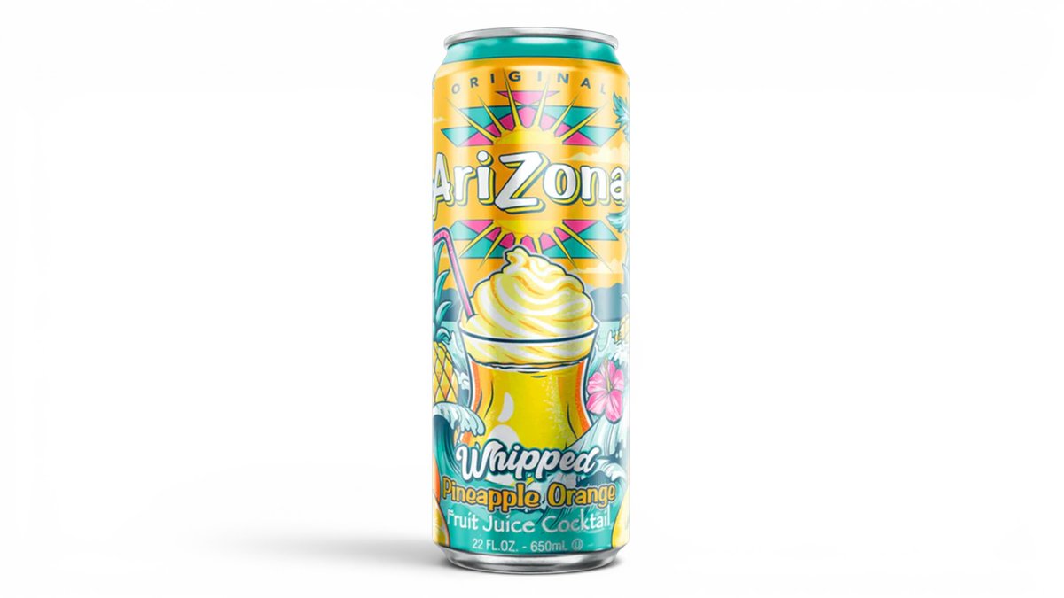 Arizona Whipped Pineapple Orange Juice Cocktail 650ml USA