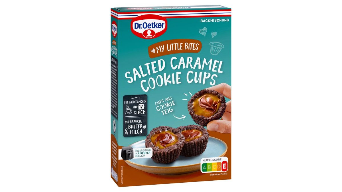 Dr. Oetker My Little Bites Salted Caramel Cookie Cups 240g