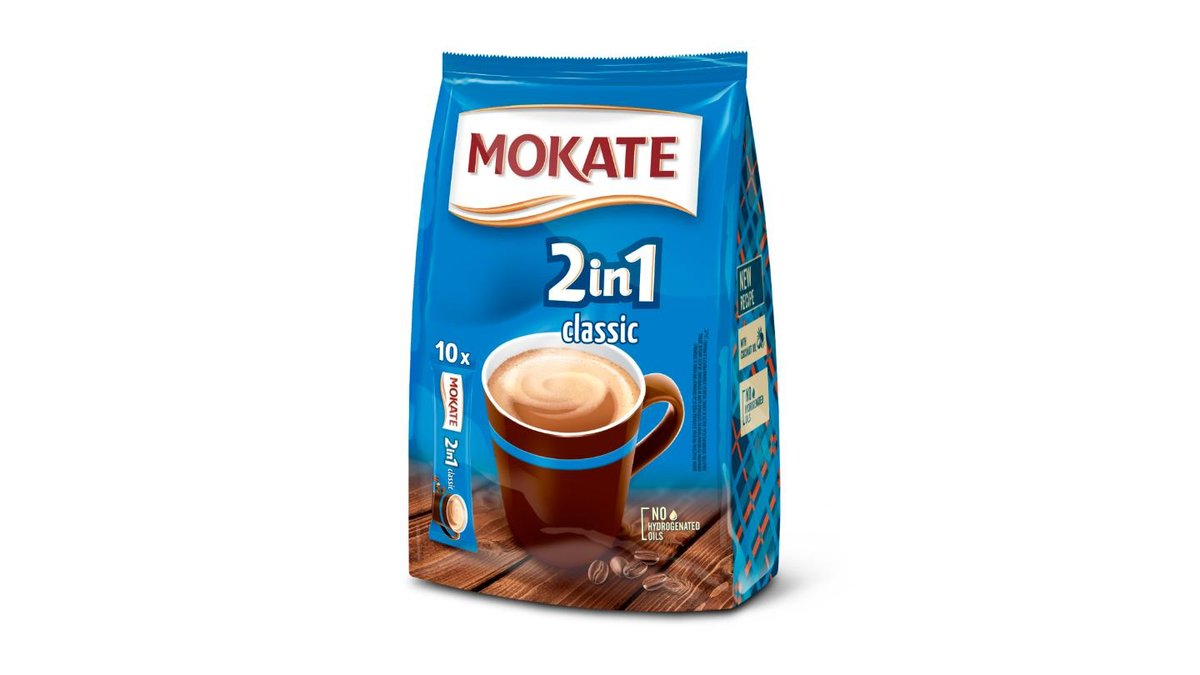 Mokate 2in1 Classic instantní kávový nápoj v prášku 10 x 14g (140g)