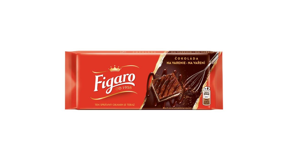 Figaro na vaření, čokoládová tabulka hořká na vaření 90 g