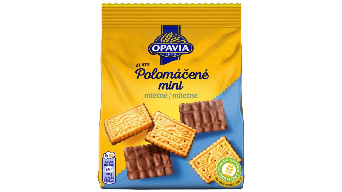 Opavia Sušenky Zlaté Polomáčené Mini Mléčné 145g