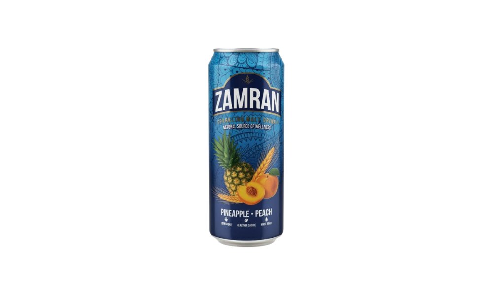 Напиток Zamran Ананас Персик 0,45 Л Ж/Бан.