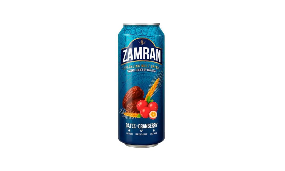 Лимонад солодовый Zamran финик-клюква 0,45 л