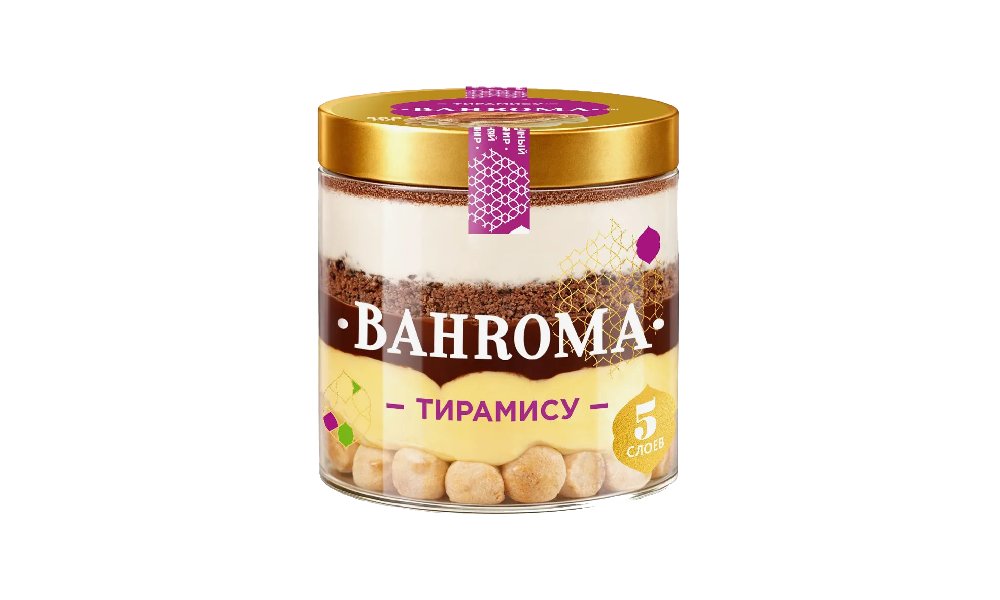 Мороженое Bahroma Пломбир Тирамису-кофе 320 г