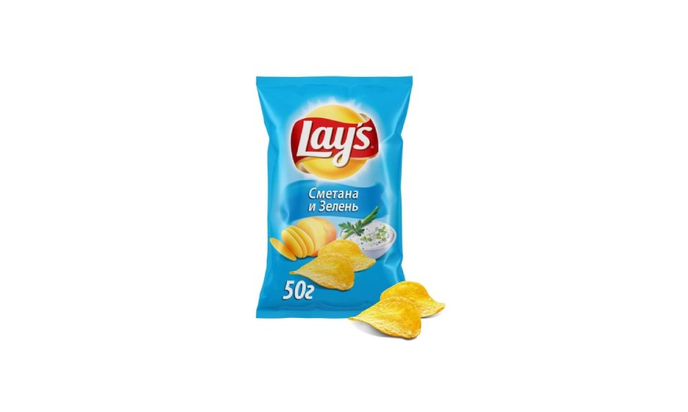 Чипсы картофельные Lays Сметана-зелень 50 г