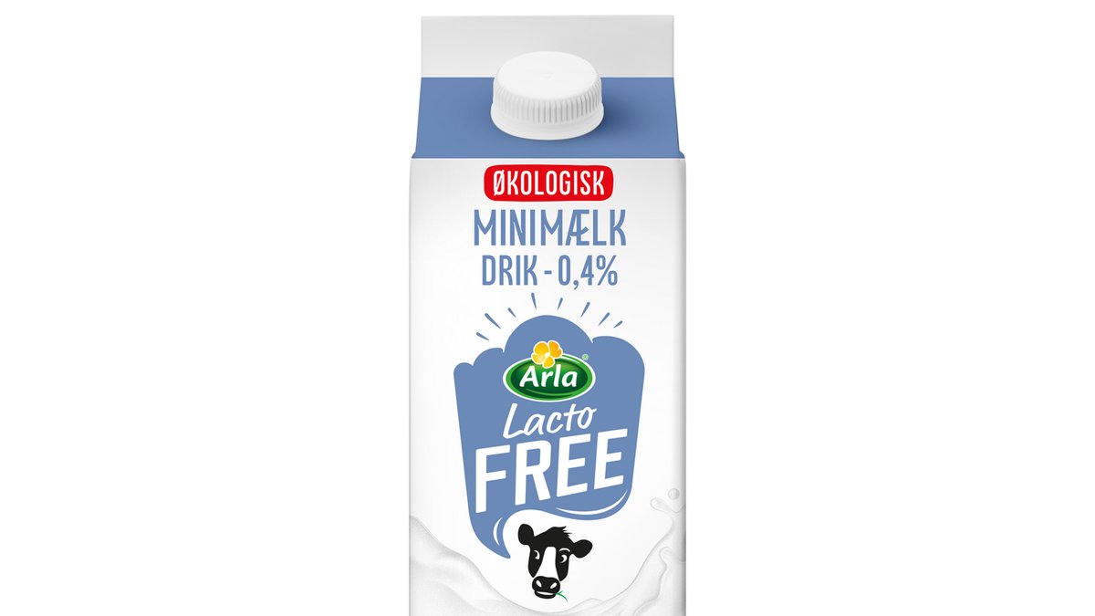 Minimælk 0,4% laktosefri øko. Arla LactoFREE