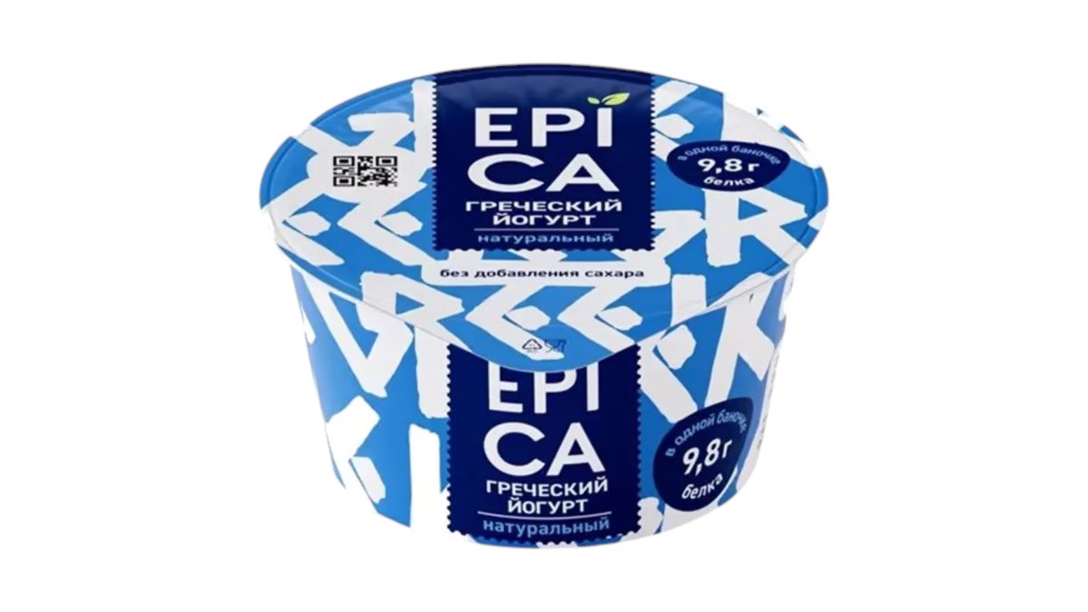 Йогурт Epica Греческий Натуральный 2,5% 130 Г
