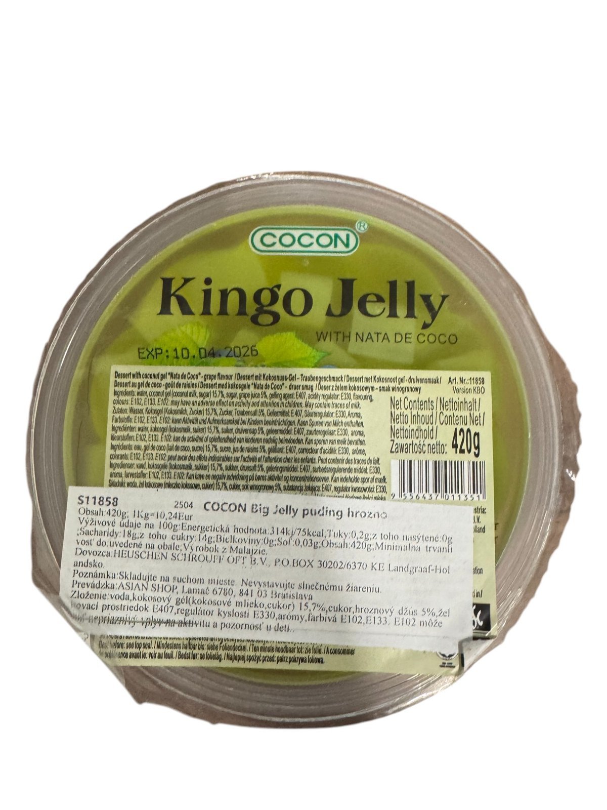 COCON Big Jelly puding hrozno